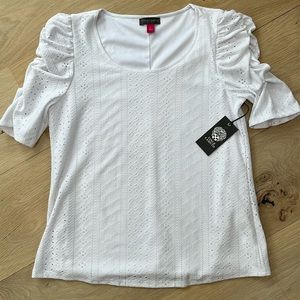 NWT Vince Camuto Eyelet Top